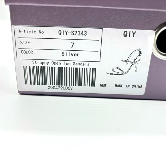 Womens Strappy Sandals Open Toe Ankle Strap Heeled Sandals High Heels Size 7 - Picture 11 of 11